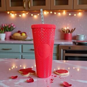 Starbucks Dragonfruit Studded Tumbler 24oz Venti NWT w Replacement Straw